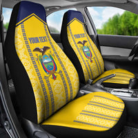 Custom Ecuador Football Car Seat Cover 2025 Come On La Tricolor - Wonder Print Shop