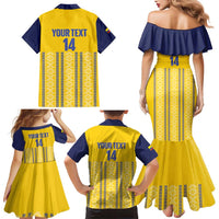 Custom Ecuador Football Family Matching Mermaid Dress and Hawaiian Shirt 2025 Come On La Tricolor - Wonder Print Shop