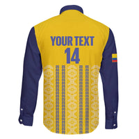 Custom Ecuador Football Family Matching Off The Shoulder Long Sleeve Dress and Hawaiian Shirt 2025 Come On La Tricolor - Wonder Print Shop