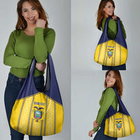 Custom Ecuador Football Grocery Bag 2025 Come On La Tricolor - Wonder Print Shop