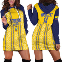 Custom Ecuador Football Hoodie Dress 2025 Come On La Tricolor - Wonder Print Shop