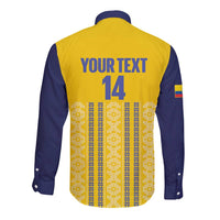 Custom Ecuador Football Long Sleeve Button Shirt 2025 Come On La Tricolor - Wonder Print Shop