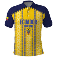Custom Ecuador Football Polo Shirt 2025 Come On La Tricolor - Wonder Print Shop