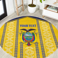 Custom Ecuador Football Round Carpet 2025 Come On La Tricolor - Wonder Print Shop