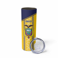 Custom Ecuador Football Skinny Tumbler 2025 Come On La Tricolor - Wonder Print Shop