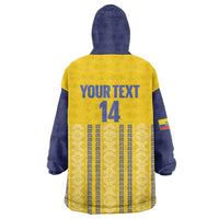 Custom Ecuador Football Wearable Blanket Hoodie 2025 Come On La Tricolor - Wonder Print Shop