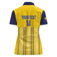 Custom Ecuador Football Women Polo Shirt 2025 Come On La Tricolor - Wonder Print Shop