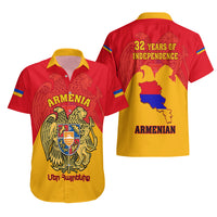 Armenia Independence Day Hawaiian Shirt Armenian Coat Of Arms 32st Anniversary - Wonder Print Shop