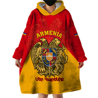 Armenia Independence Day Wearable Blanket Hoodie Armenian Coat Of Arms 32st Anniversary - Wonder Print Shop
