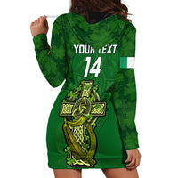 Custom Ireland Rugby Hoodie Dress 2023 Word Cup Celtic Cross Go Champions Irish - Wonder Print Shop