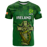 Custom Ireland Rugby T Shirt 2023 Word Cup Celtic Cross Go Champions Irish - Wonder Print Shop
