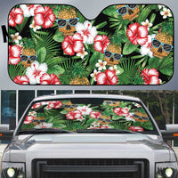 Pineapple Skull Aloha Hawaii Auto Sun Shade Summer Vibes Tropical Seamless Pattern - Wonder Print Shop