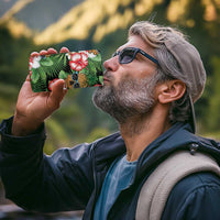 Pineapple Skull Aloha Hawaii 4 in 1 Can Cooler Tumbler Summer Vibes Tropical Seamless Pattern - Wonder Print Shop