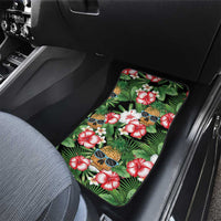 Pineapple Skull Aloha Hawaii Car Mats Summer Vibes Tropical Seamless Pattern - Wonder Print Shop