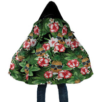 Pineapple Skull Aloha Hawaii Cloak Summer Vibes Tropical Seamless Pattern - Wonder Print Shop