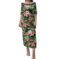 Pineapple Skull Aloha Hawaii Family Matching Puletasi and Hawaiian Shirt Summer Vibes Tropical Seamless Pattern - Wonder Print Shop