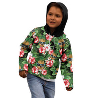 Pineapple Skull Aloha Hawaii Kid Hoodie Summer Vibes Tropical Seamless Pattern - Wonder Print Shop