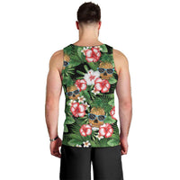 Pineapple Skull Aloha Hawaii Men Tank Top Summer Vibes Tropical Seamless Pattern - Wonder Print Shop