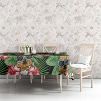 Pineapple Skull Aloha Hawaii Tablecloth Summer Vibes Tropical Seamless Pattern - Wonder Print Shop