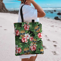 Pineapple Skull Aloha Hawaii Tote Bag Summer Vibes Tropical Seamless Pattern - Wonder Print Shop
