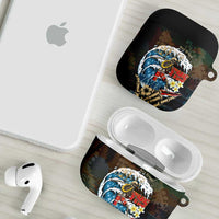 Aloha Hawaii Surfing Skull AirPods Case Shaka Skeleton Ride The Waves - Wonder Print Shop
