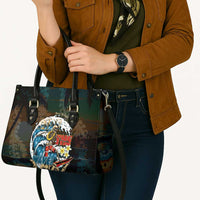 Aloha Hawaii Surfing Skull Leather Bag Shaka Skeleton Ride The Waves - Wonder Print Shop