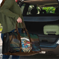 Aloha Hawaii Surfing Skull Travel Bag Shaka Skeleton Ride The Waves - Wonder Print Shop