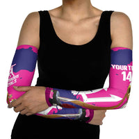 Barbados Royals Cricket Custom Arm Sleeves 3rd Champions Trophy Proud - Pink - Wonder Print Shop