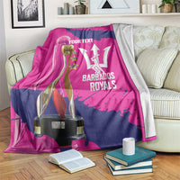 Barbados Royals Cricket Custom Blanket 3rd Champions Trophy Proud - Pink - Wonder Print Shop