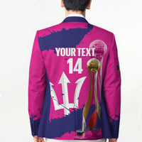 Barbados Royals Cricket Custom Blazer 3rd Champions Trophy Proud - Pink - Wonder Print Shop
