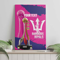Barbados Royals Cricket Custom Canvas Wall Art 3rd Champions Trophy Proud - Pink - Wonder Print Shop