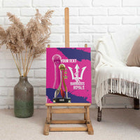 Barbados Royals Cricket Custom Canvas Wall Art 3rd Champions Trophy Proud - Pink - Wonder Print Shop