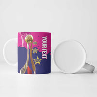 Barbados Royals Cricket Custom Ceramic Mug 3rd Champions Trophy Proud - Pink - Wonder Print Shop