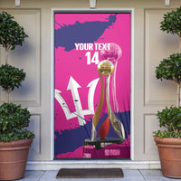 Barbados Royals Cricket Custom Door Cover 3rd Champions Trophy Proud - Pink - Wonder Print Shop