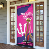 Barbados Royals Cricket Custom Door Cover 3rd Champions Trophy Proud - Pink - Wonder Print Shop