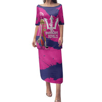Barbados Royals Cricket Custom Family Matching Puletasi and Hawaiian Shirt 3rd Champions Trophy Proud - Pink - Wonder Print Shop