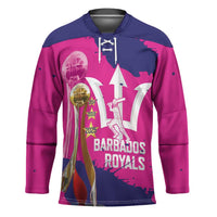 Barbados Royals Cricket Custom Hockey Jersey 3rd Champions Trophy Proud - Pink - Wonder Print Shop