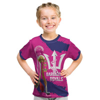 Barbados Royals Cricket Custom Kid T Shirt 3rd Champions Trophy Proud - Pink - Wonder Print Shop