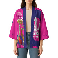 Barbados Royals Cricket Custom Kimono 3rd Champions Trophy Proud - Pink - Wonder Print Shop