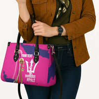 Barbados Royals Cricket Custom Leather Bag 3rd Champions Trophy Proud - Pink - Wonder Print Shop
