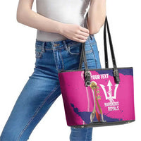 Barbados Royals Cricket Custom Leather Tote Bag 3rd Champions Trophy Proud - Pink - Wonder Print Shop