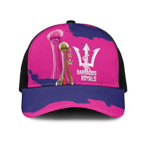 Barbados Royals Cricket Mesh Trucker Cap 3rd Champions Trophy Proud - Pink - Wonder Print Shop
