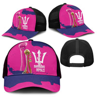 Barbados Royals Cricket Mesh Trucker Cap 3rd Champions Trophy Proud - Pink - Wonder Print Shop