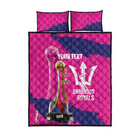 Barbados Royals Cricket Custom Quilt Bed Set 3rd Champions Trophy Proud - Pink - Wonder Print Shop