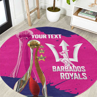 Barbados Royals Cricket Custom Round Carpet 3rd Champions Trophy Proud - Pink - Wonder Print Shop