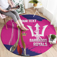 Barbados Royals Cricket Custom Round Carpet 3rd Champions Trophy Proud - Pink - Wonder Print Shop