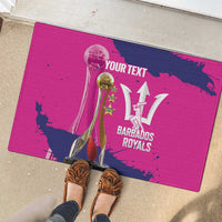 Barbados Royals Cricket Custom Rubber Doormat 3rd Champions Trophy Proud - Pink - Wonder Print Shop