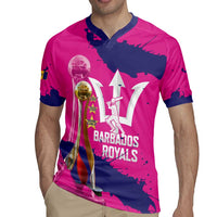Barbados Royals Cricket Custom Rugby Jersey 3rd Champions Trophy Proud - Pink - Wonder Print Shop