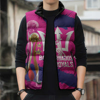 Barbados Royals Cricket Custom Sleeveless Puffer Jacket 3rd Champions Trophy Proud - Pink - Wonder Print Shop