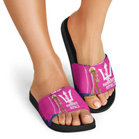 Barbados Royals Cricket Custom Slide Sandals 3rd Champions Trophy Proud - Pink - Wonder Print Shop